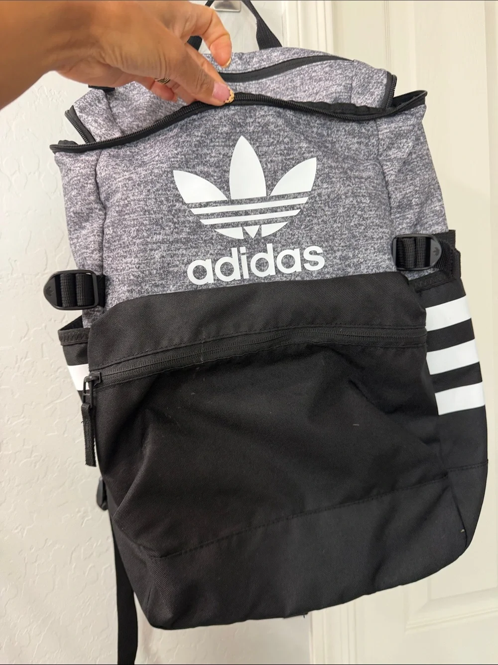 Adidas Classic Zip Backpack with “15 inch Laptop Sleeve